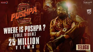 Where is Pushpa  Pushpa 2  The Rule 🔥  Telugu  Allu Arjun  Sukumar  Rashmika  Fahadh Faasil [upl. by Pyne]