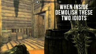 How To Get Into Mercers House amp Find Evidence in Skyrim [upl. by Ragg426]