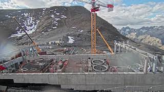 TIMELAPSE Gare Numéro 4 Téléphérique 3S JANDRI  Les 2 Alpes [upl. by Duffy]