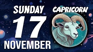 THIS WILL MAKE YOU FAINT IN THE NEXT 48 HOURS CAPRICORN ♑❤ HOROSCOPE FOR TODAY November 17 2024 [upl. by Buskus715]