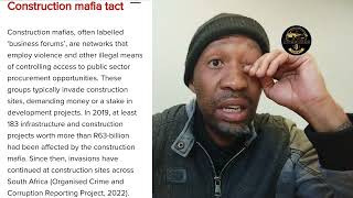 Are we a Mafia state construction and Water tankers Mafias are ruining SA can Gov do something [upl. by Peednus]