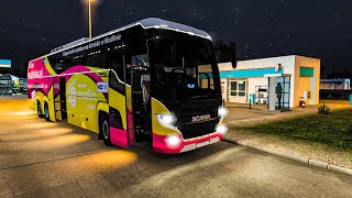 Scania Touring HD Version 149 Eurotruck simulator 2 bus mod  Scania touring bus mod [upl. by Edivad]