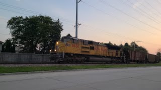 UP 8630 Pulling Second Cut of Empties from Edgewater 1032024 [upl. by Greenwald]