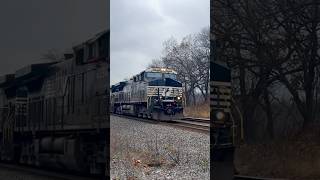 Awesome Engineer leads NS 28X nstrains nsrailfans railfan traintracks indiana norfolksouthern [upl. by Andres]