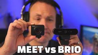 Obsbot Meet vs Logitech Brio Comparison  Obsbot Features and review [upl. by Asir906]