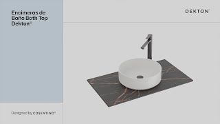 Dekton  Instalación de encimera de baño  ES [upl. by Aynam]