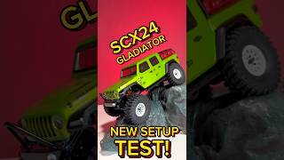 Testing new suspension and tires on my Axial SCX24 Gladiator [upl. by Nodroj858]