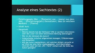 Sachtexte analysieren  Deutsch [upl. by Jillayne]