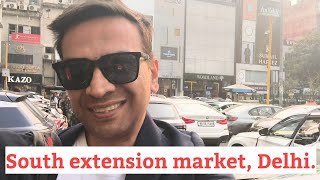 South extension market Delhi New Delhis premier high street market [upl. by Ballou]