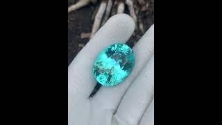 Tourmaline Paraiba 85 ct 100 natural 1100000 certificate GIA Delivery to anywhere in the world [upl. by Cinimod6]