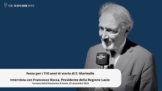 110 anni Marinella Francesco Rocca quotPrioritario internazionalizzare le imprese del made in Italyquot [upl. by Tarkany]