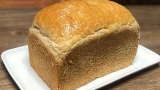 WHOLE WHEAT BREAD  HONEY WHEAT BREAD  Soft Brown Bread Recipe [upl. by Daht]