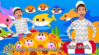 Baby shark doo doo oo  Daddy shark  Mommy shark  Grandpa shark  Grandma shark doo doo doo [upl. by Estell]