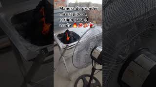 Prendiendo carbón parrilla parrilladas 🫕🥩🔥🥓 [upl. by Monagan]