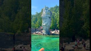 Trip to Tobermory tobermory fall flowerpot trending shorts canada canadavlogs [upl. by Yrrej]