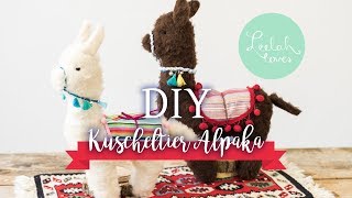 DIY  Alpaka Kuscheltier nähen [upl. by Osborne963]