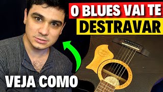 🔥Como tocar BLUES  Harmonia Ritmo e solo  Aula de violão COMPLETA  Blues 12 compassos [upl. by Asta]