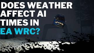 Does weather affect AI times in EA WRC [upl. by Reace]