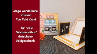 Mega wandelbare Zauber Popup Card  besondere Kartenform  GutscheinGeldgeschenk  Stampin´ Up® [upl. by Alrats282]