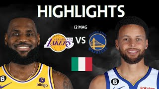 30 PUNTI DI LEBRON IN GARA 6 Highlights NBA ITA Lakers vs Warriors 12 Mag [upl. by Ennyletak683]