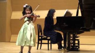 ヴィヴァルディ ヴァイオリン協奏曲イ短調第一楽章 6歳 AVivaldi violin Concerto in A Minor Op36，1st Mvt 6yo [upl. by Asina945]