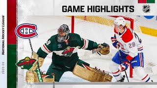 Canadiens  Wild 111  NHL Highlights 2022 [upl. by Caroline777]