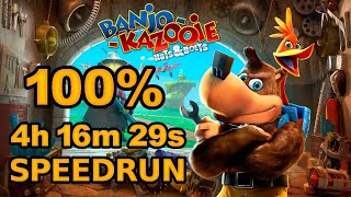 BanjoKazooie Nuts amp Bolts 100 Speedrun in 41629 [upl. by Lladnar]