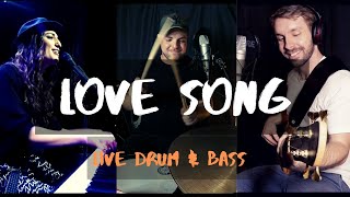 LOVE SONG  Sara Bareilles  LIVE DRUM amp BASS COVER [upl. by Osicran]