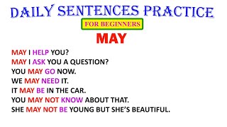 MAY  Daily Sentences Practice [upl. by Gabriel]