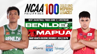 Mapúa vs Benilde Men’s Basketball Finals  NCAA Season 100  Replay [upl. by Ecydnak]