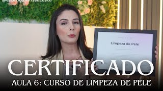 Curso de Limpeza de Pele Profissional Aula 6  Certificado [upl. by Etnuaed]