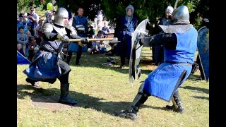 Stage Combat with Arming sword vs Two handed axe [upl. by Atener]