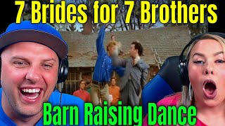 First Time Reaction To Barn Raising Dance 7 Brides for 7 Brothers  MGM Studio Orchestra HD [upl. by Ailsun]