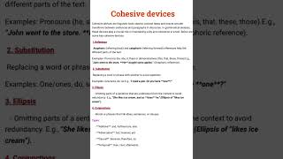 cohesive devicesgrammatical analysis of discourseliterary notes [upl. by Samuelson]