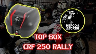 TOP BOX HEPCO amp BECKER For HONDA CRF 250 RALLY [upl. by Donoghue]