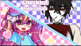 ✅️ Checklist meme FAKE collab with Cat1611 [upl. by Llydnek]