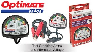 OptiMate Test EN Test Cranking amps and Alternator Charging Voltage Instantly [upl. by Irahcaz680]