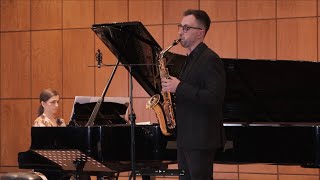 Classicpair  R Muczynski  Sonata for Alto Saxophone and Piano Op 29 [upl. by Saideman]