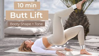 10 Minute Pilates Butt Shaping Workout  at home pilates no equipment [upl. by Tnirb]