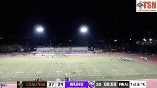 Coalinga High School Football vs Washington Union High School [upl. by Pius569]