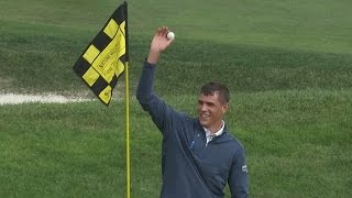 Christopher Meyers double eagles No 18 at Nature Valley First Tee Open [upl. by Baylor]