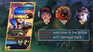 TOP GLOBAL BEATRIX 999 ONE SHOT BUILD TO DESTROY BARATS🔥 [upl. by Valina]