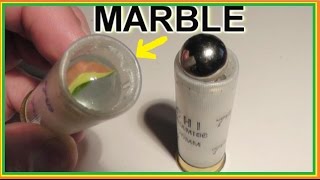 Ball Bearing  Marble  3quot DEER SLUG  Shotgun Loads vs Stack of HARD DRIVES [upl. by Yelsehc931]