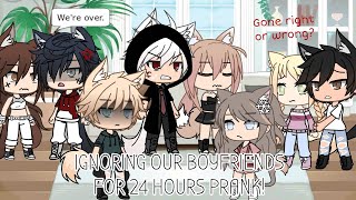 Ignoring our boyfriends for 24 hours prank  PrankChallenge  Gacha life [upl. by Dygert]