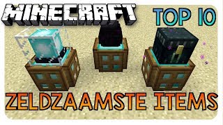 TOP 10 ZELDZAAMSTE ITEMS in MINECRAFT  Top 10 [upl. by Cofsky938]