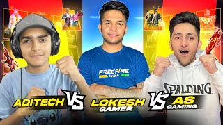 LOKESH GAMER VS AS GAMING VS ADITECH WINNER WIN GET 1M DIAMONDS FREE FIRE [upl. by Jocelyn]