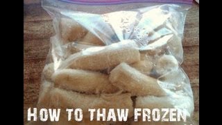 How to thaw frozen bananas FAST Be warm this WINTER on a raw vegan diet [upl. by Riccio]