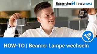 HOWTO  Beamer Lampe wechseln ▶ Schritt für Schritt [upl. by Sreip]