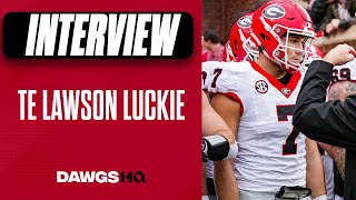 Lawson Luckie recalls recruiting visit during GeorgiaTennessee matchup in 2022 [upl. by Aranaj286]