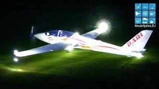 MDM 1 FOX 50 12 PARITECH CHRISTIAN SINGER RC NIGHT FLIGHT NACHTFLUGSHOW MULTIPLEX AIRSHOW 2015 [upl. by Procto846]